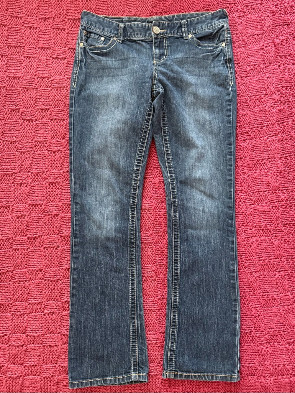 Maurices Women's Bootcut Jeans in Dark Wash 7/8